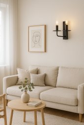 Kinkiet ścienny 2płomienny czarny z talerzykiem  minimalistyczny design i elegancja w jednym