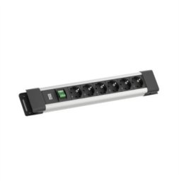 Listwa zasilająca Bachmann BACHMANN CONNECTUS 6xCEE7/3 1xswitch 2.0m CEE7/7 szary