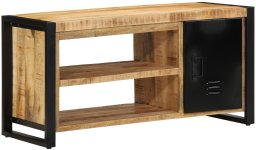 vidaXL Ławka na buty 100x40x50 cm z litego drewna