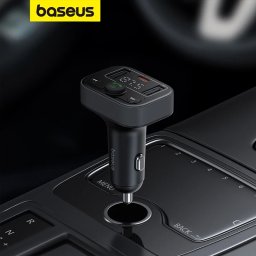 Baseus S-09 Lite Series Bluetooth 5.0 / 2x USB / USB-C Car FM Modulator