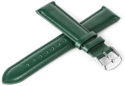 Skórzany pasek do zegarka Connect C10 24 mm zielony .