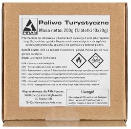Paliwo Turystyczne W Tabletkach L Piran 10  20g Uniwersalny