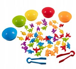 LeanToys Sorter dinozaury nauka kolorów liczenia dla dzieci