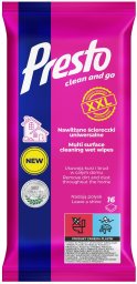 Affect PRESTO Clean and Go Ściereczki nawilżane uniwersalne - XXL 16 szt.