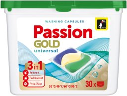PASSION GOLD Kapsułki do prania 3w1 Universalne 1 op. - 30 szt.