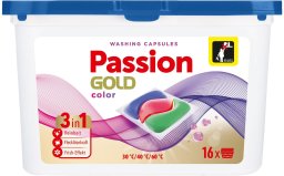 PASSION GOLD Kapsułki do prania 3w1 Kolor 1 op. - 16 szt.