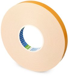 Double-sided adhesive tape FOLSEN, white, 0.025 x 25 m, 1 mm