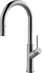 Sink mixer RUBINETA BONA-33 PO DG, pull-out spout, gray