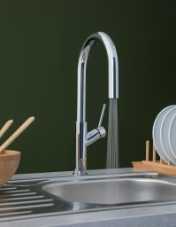 Bathroom faucet RUBINETA R-1 GLOBO, long spout