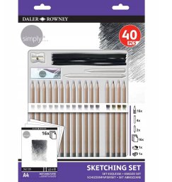Drawing set SIMPLY, 40 pcs.