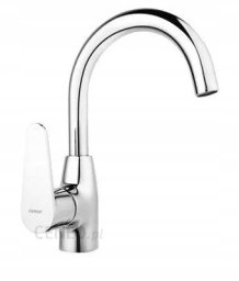 Basin mixer FERRO GEO, high, with curved spout
