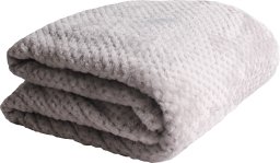 Blanket SPLENDID MANA, 150 x 200 cm, light gray, 100% polyester