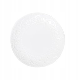 Dessert plate Homla SYLIA White Ornament, 21 cm