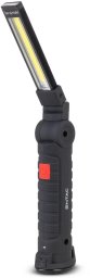 LED flashlight ENTAC, IP65, 3W+1W, 120lm, USB rechargeable, 15.4 x 4.8 x 5.3 cm
