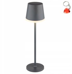Table LED lamp GLOBO SOLAR, solar powered, IP44, 500lm, 3000K, anthracite