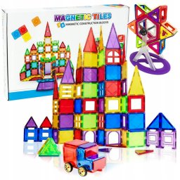AIG Edukacyjne Klocki Magnetyczne Zestaw 106El Panele