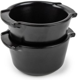 APPOLIA Ramekin satynowa czerń 20 cl (2 szt.)