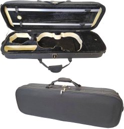 HARD BAG QY200 FUTERAŁ POKROWIEC NA SKRZYPCE 4/4 HIGROMETR WELUR CZARNY