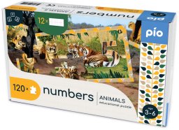 Lavinanti dėlionė NUMBERS - ANIMALS, 3-6 metų vaikams