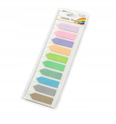 Zakładki indeksujące 12x44mm 10x20szt plastikowe