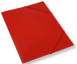 Teczka A4 z gumką czerwona