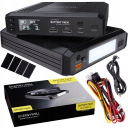 Powerbank do KAMER SAMOCHODOWYCH ENERGY WELL P6 8000mAh 102,4Wh wyświetlacz