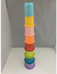 HAPPY BABY Rainbow Stacking Cups 8 pcs
