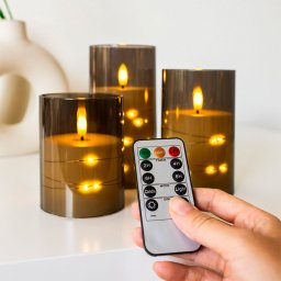 OlsenHome - LED Lys I Glas - 3 Pak