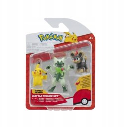 POKEMON BATTLE FIGURE 3 PK LITLEO, PIKACHU, FLORAG