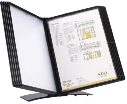 Stickn Registersystem A4 Easymount t/10 kieszenie czarny model biurkowy