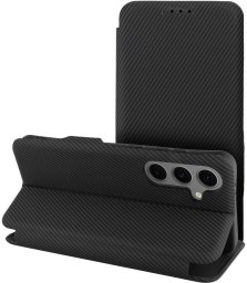 Kabura FOLIO Side Magnet kompatybilny z S-PEN do SAMSUNG S24 ULTRA czarny