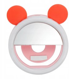 Lampa LED Ring do selfie na telefon RK12 pomarańcz