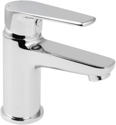 Washbasin faucet RUBINETA Vito-18, short spout, chrome color