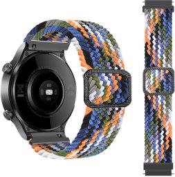 Pleciony pasek do zegarka / smartwatch 22mm, DENIM / WIELOBARWNY