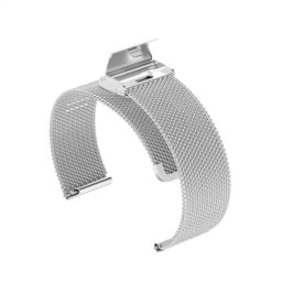 Regulowany pasek ze stali nierdzewnej do zegarka/smartwatch 20mm, SILVER/SREBRNY
