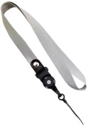Uniwersalna smycz na szyję do telefonu Buckle-03 52cm, GRAY / SZARY