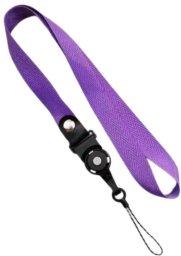 Uniwersalna smycz na szyję do telefonu Buckle-03 52cm, PURPLE / FIOLETOWY
