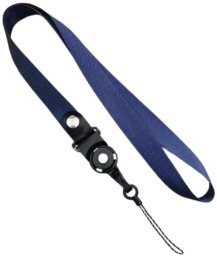 Uniwersalna smycz na szyję do telefonu Buckle-03 52cm, NAVY / GRANATOWY