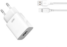 XO ładowarka sieciowa L99 1xUSB 2,4A BIAŁA + KABEL USB/USB-C