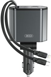 XO ŁAD SAM. CC62 PD 104W USB-C USB SZARA Z KABLEM USB-C i KABLEM LIGHTNING