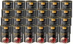 Piper Animals Junior Mokra karma dla psa z żołądkami z kurczaka i burakiem zestaw 24 x 400 g