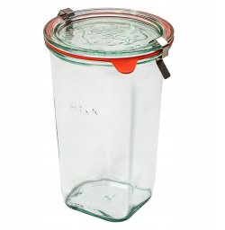 Weck Słoik Quadro 795 ml (6 szt) - pok, usz, zap x2