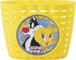 Kosz do roweru plastikowy Tweety i Sylwester przód