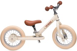 Pierwszy rower biegowy balansujący dziecięcy kremowy dla dzieci Trybike
