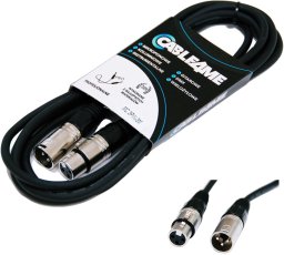 CABLE4ME przewód mikrofonowy sygnałowy XLR/XLR 3m