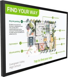 Monitor Philips Philips 3000 series 55BDL3751T/00 signage display Interaktywny płaski panel 138,4 cm (54.5") LCD Wi-Fi 450 cd/m 4K Ultra HD Czarny Ekran dotykowy Procesor wbudowany Android