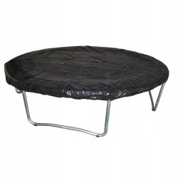 Pokrowiec Plandeka Ochronna na Trampolinę Czarna Solidna KUBISPORT 429 cm