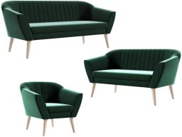 Zestaw Skandynawski , komplet wypoczynkowy KAYA 3+2+1 riviera 38