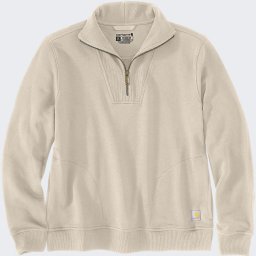 Carhartt Bluza Tencel Fiber HalfZip Oat Milk