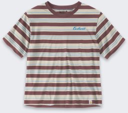 Koszulka Carhartt Striped Tencel Barnwood Stripe